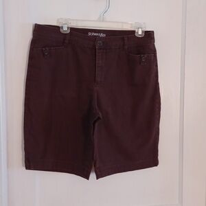 Saint John Bay women's shorts size 14 brown
